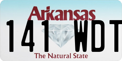 AR license plate 141WDT