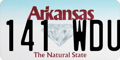 AR license plate 141WDU