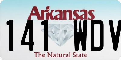 AR license plate 141WDV