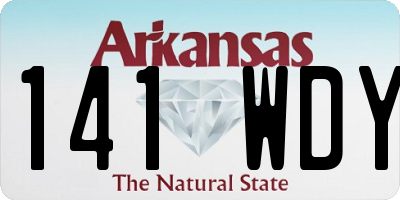 AR license plate 141WDY