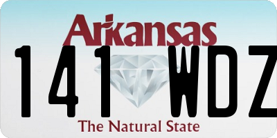 AR license plate 141WDZ