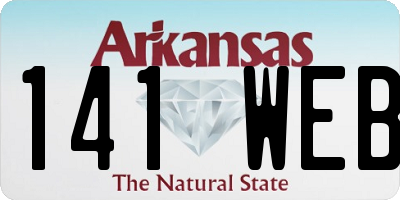 AR license plate 141WEB
