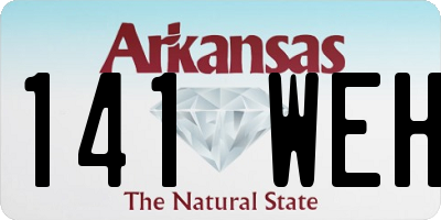 AR license plate 141WEH