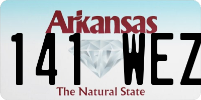 AR license plate 141WEZ