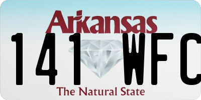 AR license plate 141WFC