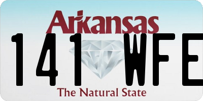 AR license plate 141WFE