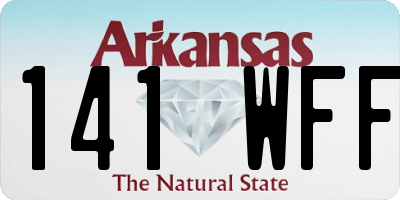 AR license plate 141WFF