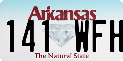 AR license plate 141WFH