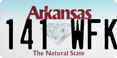 AR license plate 141WFK