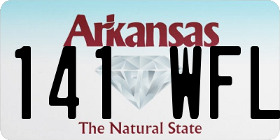 AR license plate 141WFL