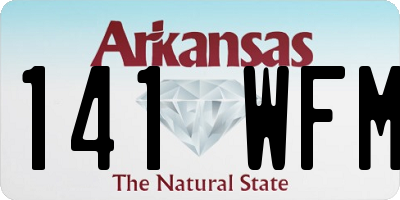 AR license plate 141WFM