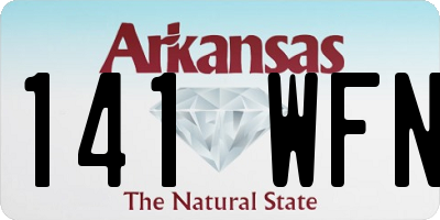 AR license plate 141WFN