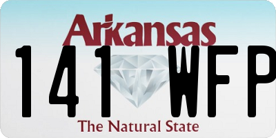 AR license plate 141WFP