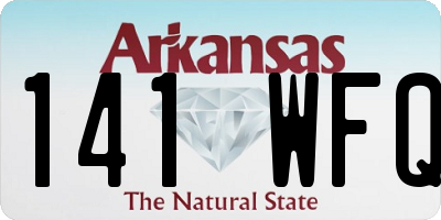 AR license plate 141WFQ