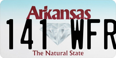 AR license plate 141WFR