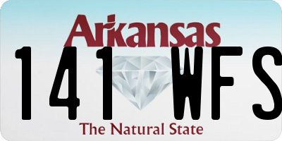 AR license plate 141WFS