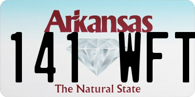 AR license plate 141WFT