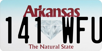 AR license plate 141WFU