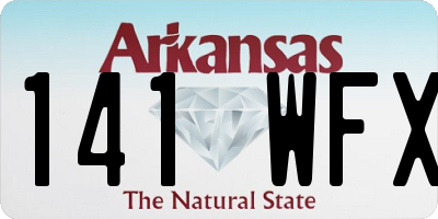 AR license plate 141WFX