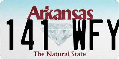 AR license plate 141WFY