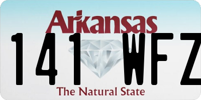 AR license plate 141WFZ