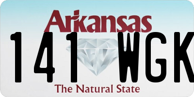 AR license plate 141WGK