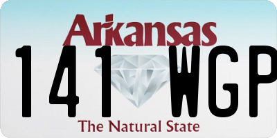 AR license plate 141WGP