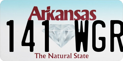 AR license plate 141WGR
