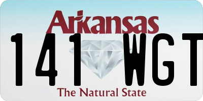 AR license plate 141WGT