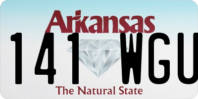AR license plate 141WGU