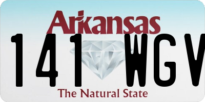 AR license plate 141WGV