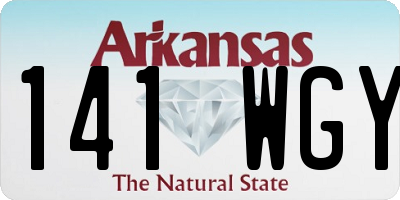 AR license plate 141WGY