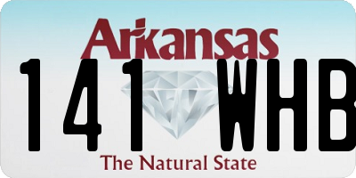AR license plate 141WHB