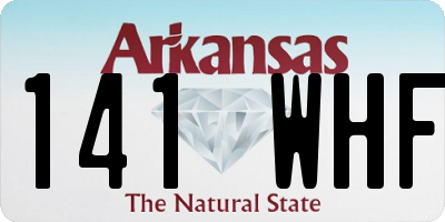 AR license plate 141WHF
