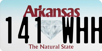AR license plate 141WHH