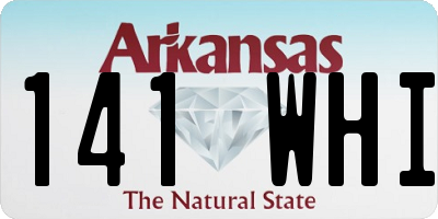 AR license plate 141WHI