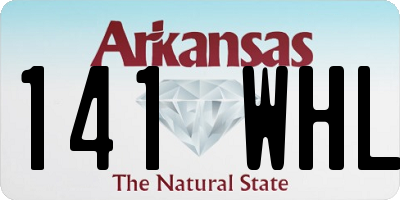 AR license plate 141WHL