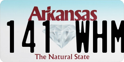 AR license plate 141WHM