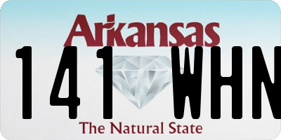 AR license plate 141WHN