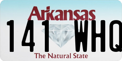AR license plate 141WHQ