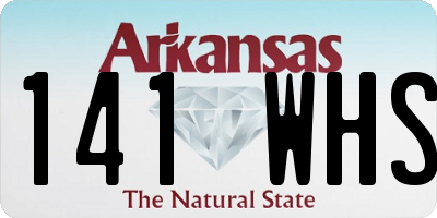AR license plate 141WHS