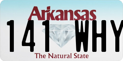 AR license plate 141WHY