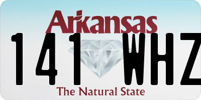 AR license plate 141WHZ
