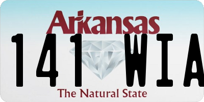 AR license plate 141WIA