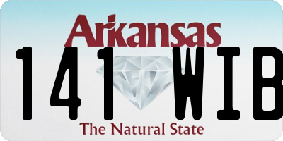 AR license plate 141WIB