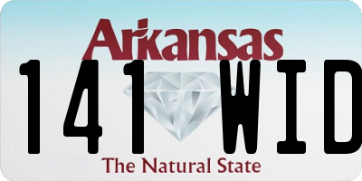 AR license plate 141WID