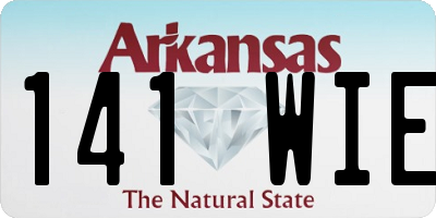 AR license plate 141WIE