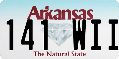 AR license plate 141WII