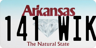 AR license plate 141WIK