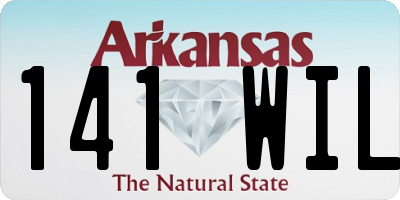 AR license plate 141WIL